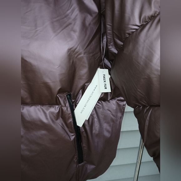 NWTNicole Miller NY Metallic Purple Mauve Women's Puffer Jacket 3X Remaining NWT - Picture 7 of 10